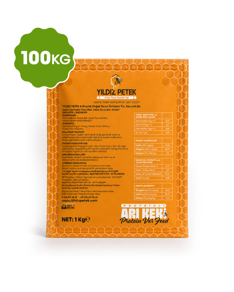 Proteinli Arı Keki - 100 Kg