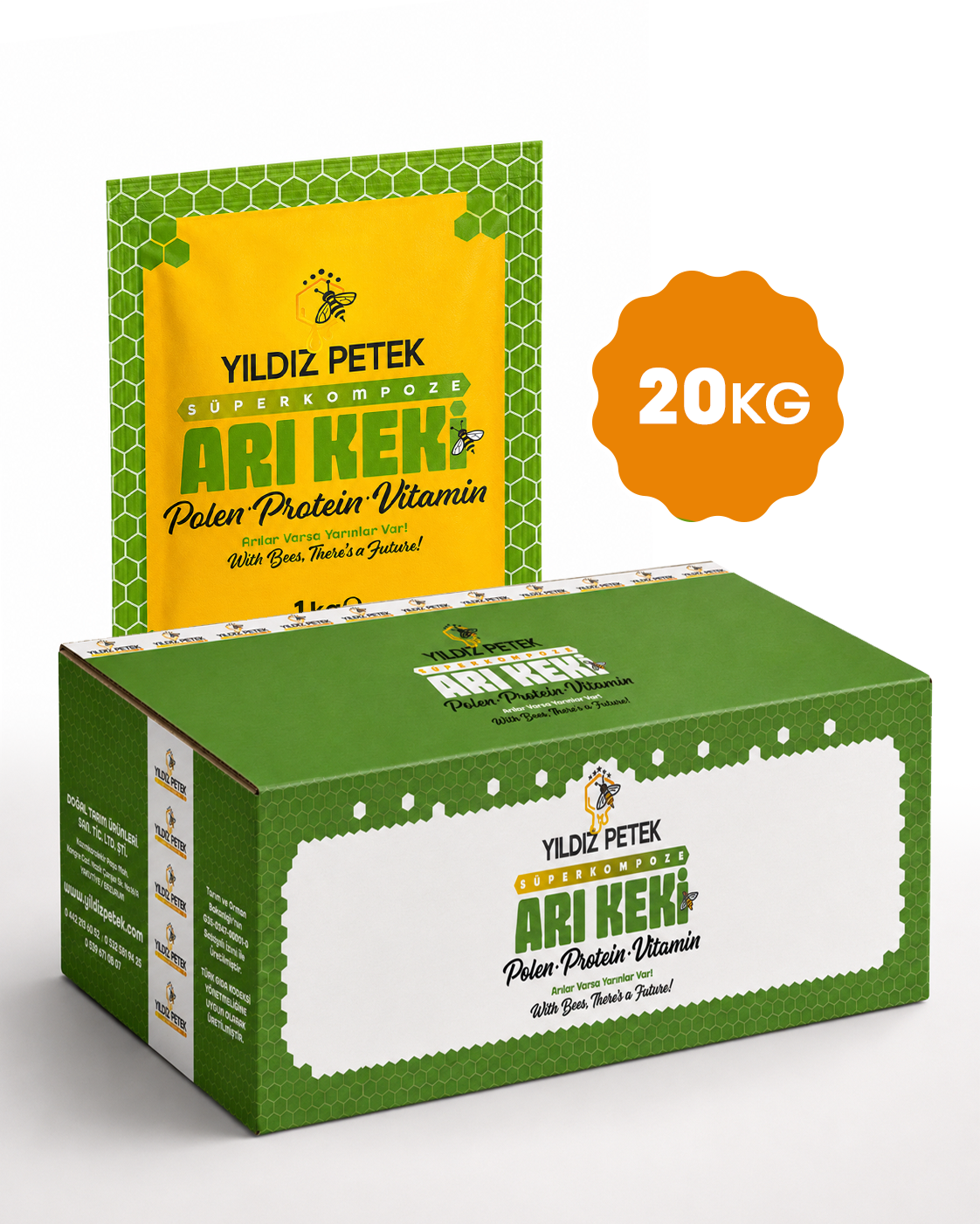 Süperkompoze Arı Keki - 20 Kg