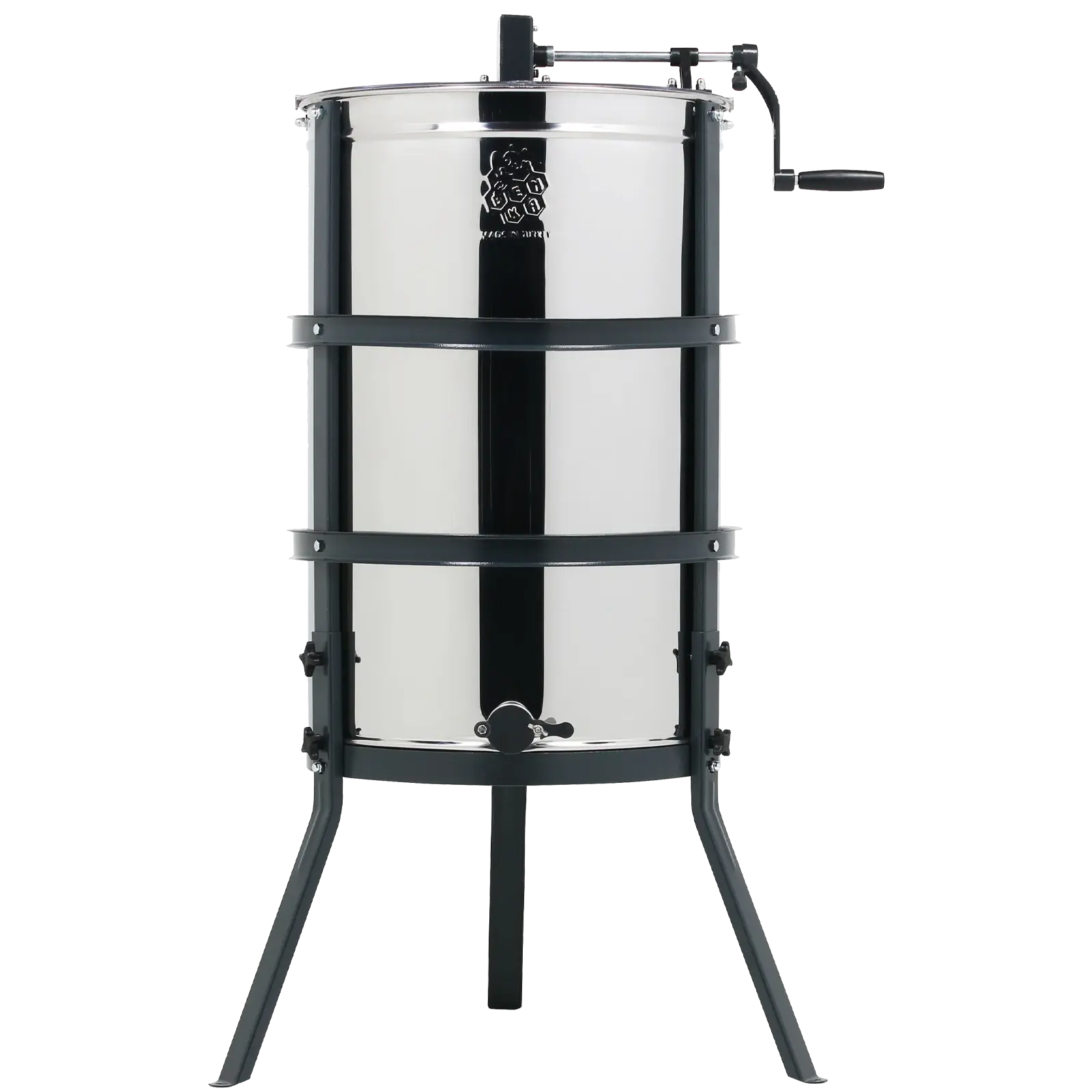 4 Çerçeveli Manuel Bal Süzme Makinesi Jumbo Dadant